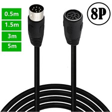 DIN 8Pin Male and Female Extension Cable, 8-c...