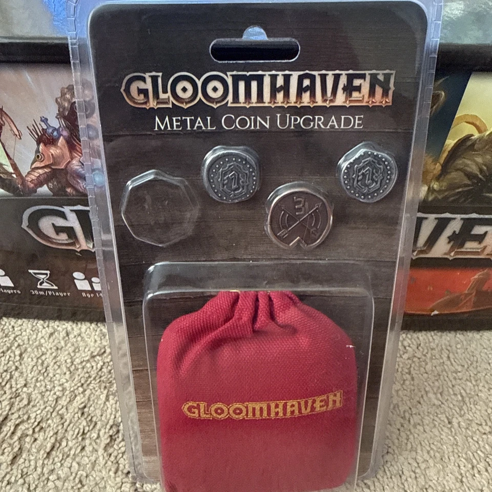 Gloomhaven Board Game  – Sealed Cards – Unplayed – Complete + Metal Coin Upgrade - Image 2 of 4