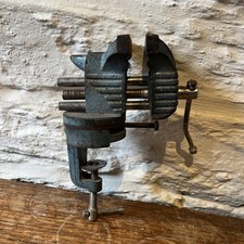 Small modelers bench vice with anvil  P&B England smooth 3" Jaws 