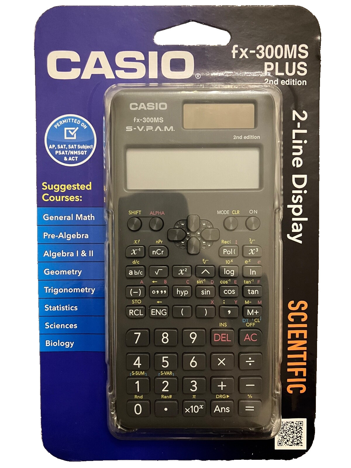 Casio FX-300MS PLUS 2nd Edition Scientific Calculator (BRAND NEW FACTORY SEALED)