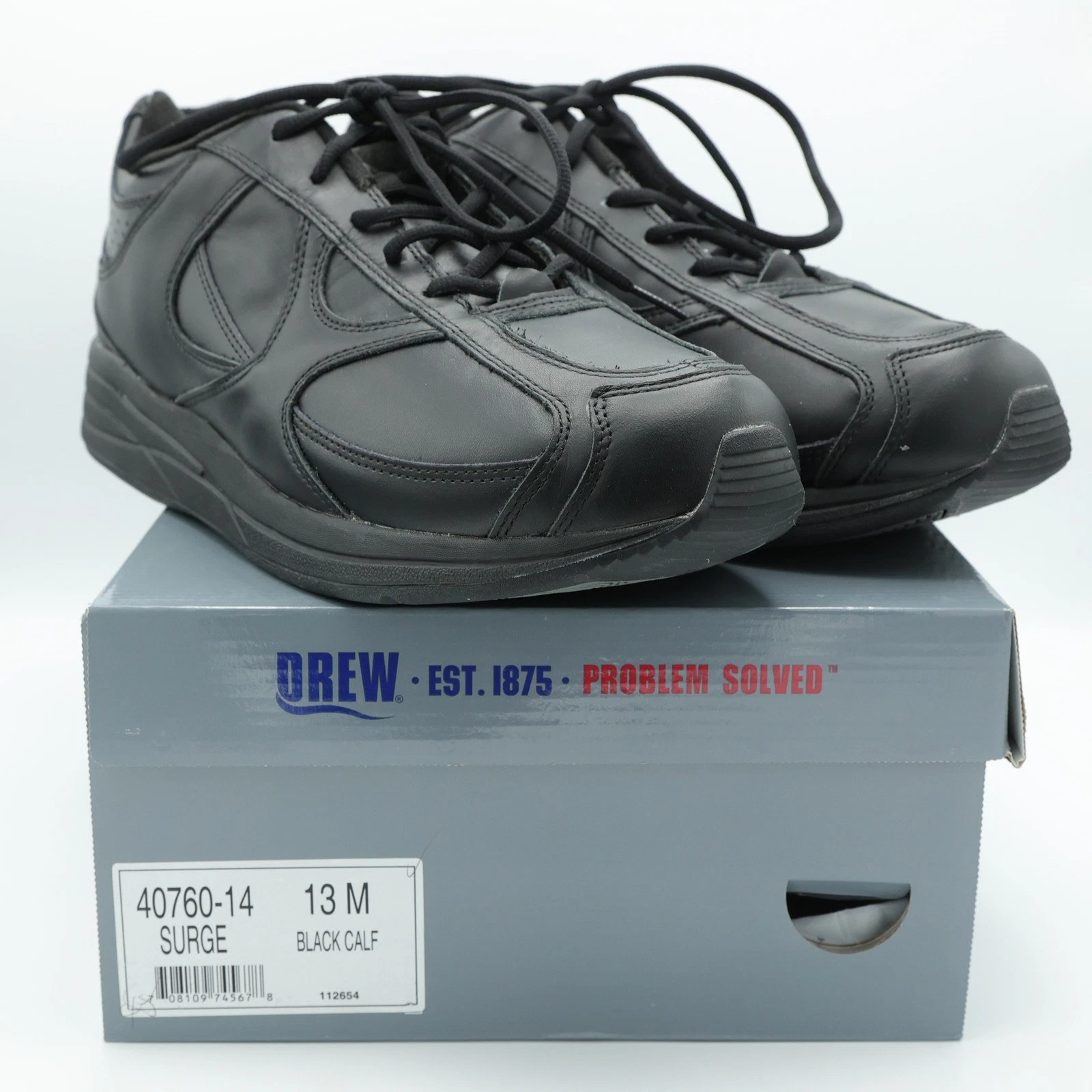 Drew Surge 40760-14 Mens Walking Shoe Leather Black 13 M
