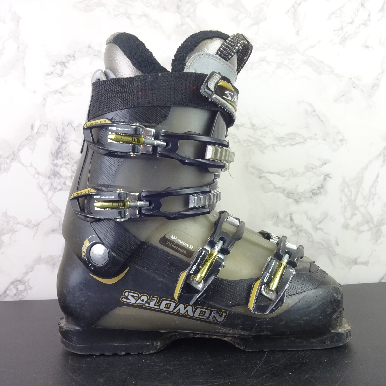 Scarponi da sci Salomon uomo taglia 8 missione 6 scarpe da ginnastica clip sci Mondo 27