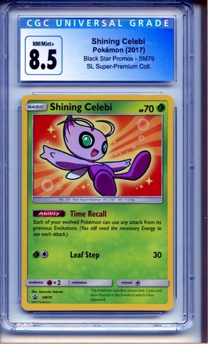 Shining Celebi - SM79 - CGC 8.5 - Black Star Promo - Shining Legends - Pokemon -