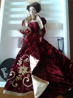 holiday ball porcelain barbie doll 1997
