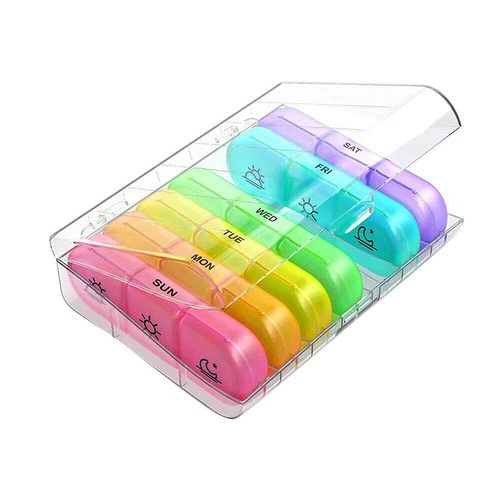7Day Pill Box Medicine Storage Weekly Tablet Container Case Organizer Dispenser - Bild 13 von 16
