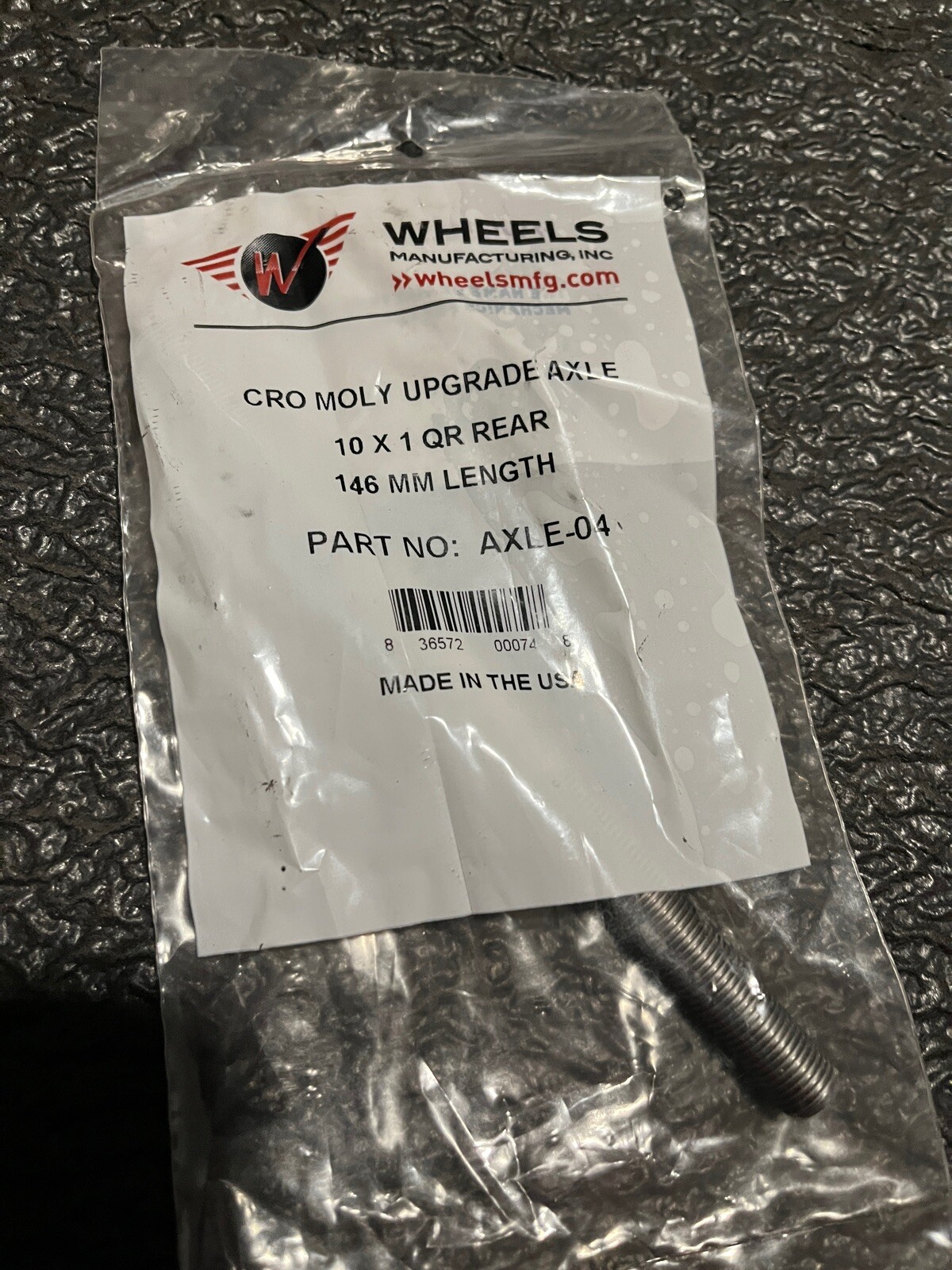 Wheels Manufacturing Axle-04 QR Rear Axle, 10mm x 1mm x 146mm Shimano Bike Hub