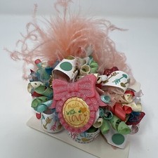 ADORABLE 5  Handmade Funkyloop  Made with Love  Hair bow