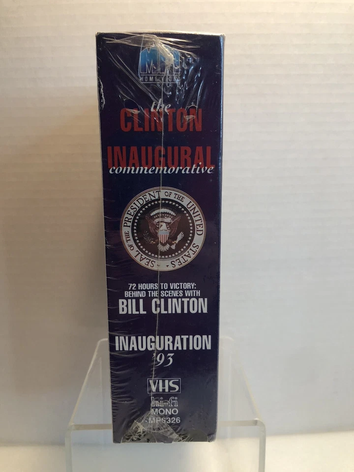 Bill Clinton Inaugural Commemorative 2 VHS Sealed ABC News 72 Hours to Victory Foto 2 de 4