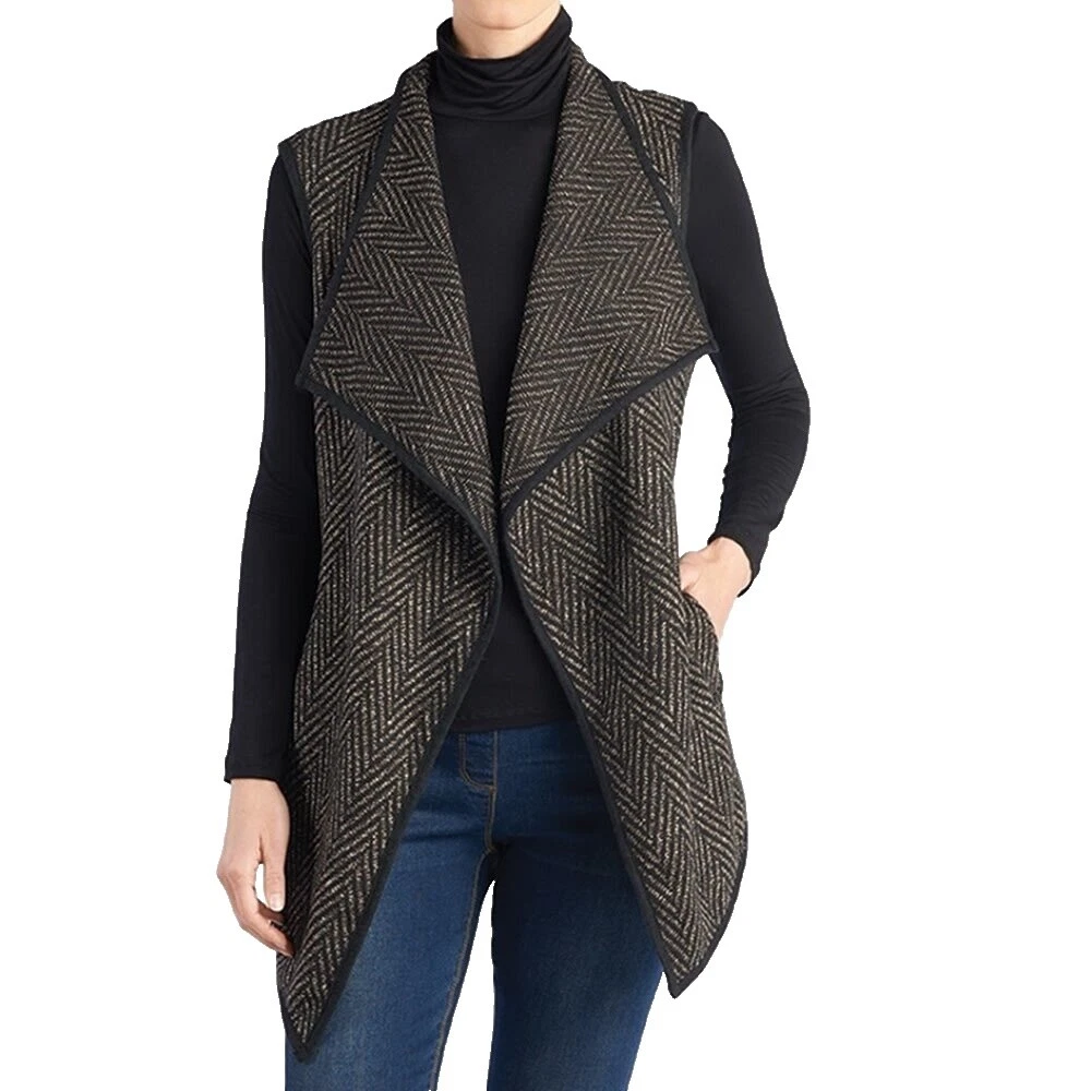 Herringbone Regular Size Coats, Jackets & Vests for Women