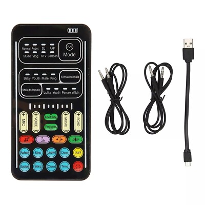 Voice Changer, Portable Mini Gaming Voice Disguiser Modulator, for PS4 PS5 Mobil