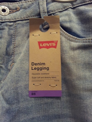 Levis Denim Blue Haven Legging Girls Size 14 R Soft & Stretchy Fabric Adj Waist - Picture 4 of 10