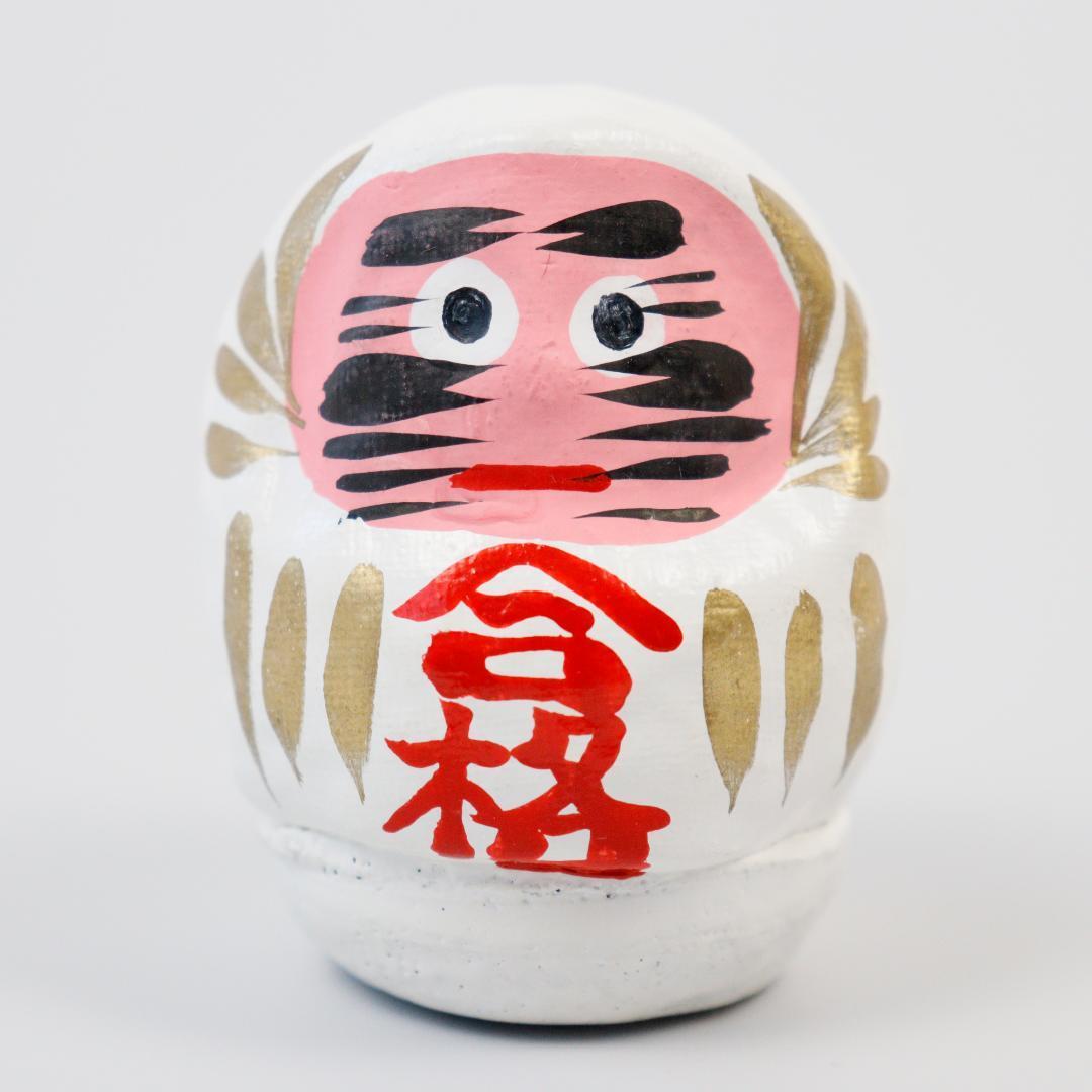Mini Templo Daruma Zenkoji 5 cm Muñeca de Oración Éxito Tamaño Palma Usado