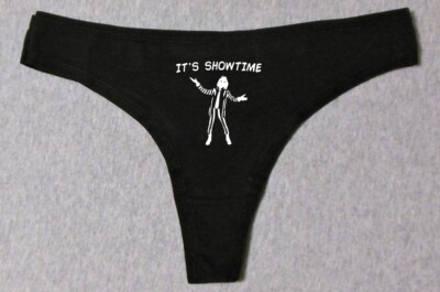 Beetlejuice It's Showtime Funny Sexy Valentine Cosplay Slut Glow in Dark Thong