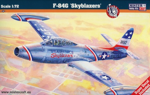 U.S.A.F Jagdbomber F-84G "Skyblazers" # Maßstab 1/72 # MISTERCRAFT C-89 - Bild 1 von 7