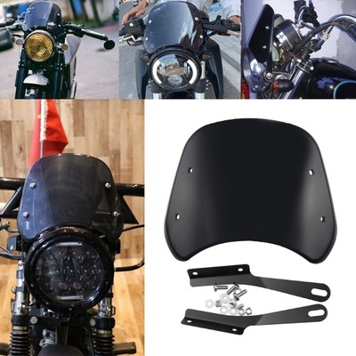 Motorcycle Windscreen Deflector for 5 -7'' Headlight Windshield