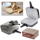 RUSSIAN USSR ELECTRIC SQUARE WAFFLE IRON MAKER EB-1/220 NEW + RECIPE SILVER