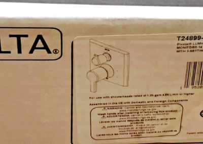 Delta Pivotal T24899-PR Valve Trim 3 Function Diverter Shower Lumicoat Chrome
