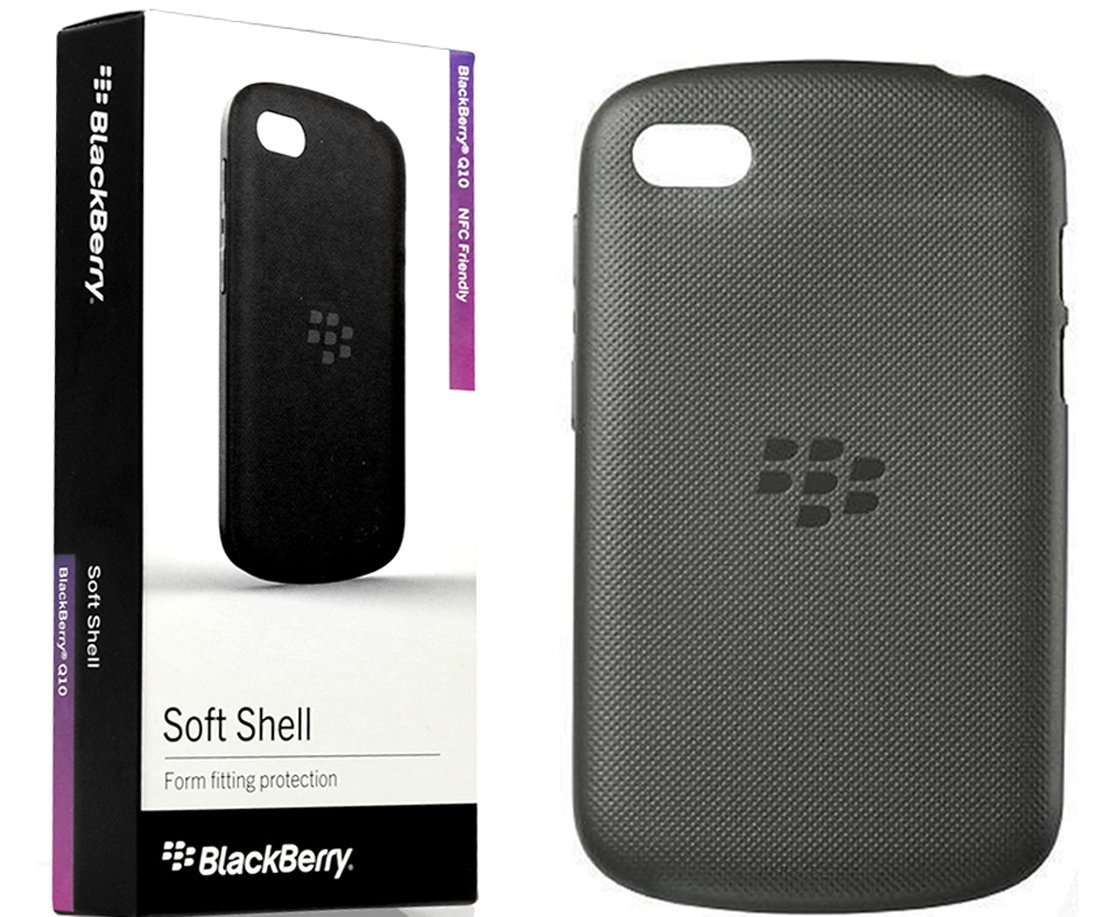 BlackBerry Soft Shell Case Cover for Q10 Black for sale online
