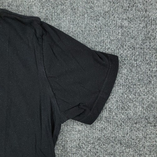 Volcom Shirt Girl Large Black Logo Spell Out Graphic Tee Crew Neck Short Sleeve - Picture 4 of 12