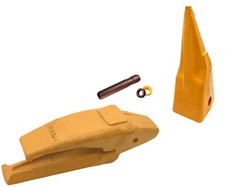 Weld-on Excavator Bucket Shank, Tiger Tooth and Pin - 6I-6354, 1U-3352TL 1.5"Lip