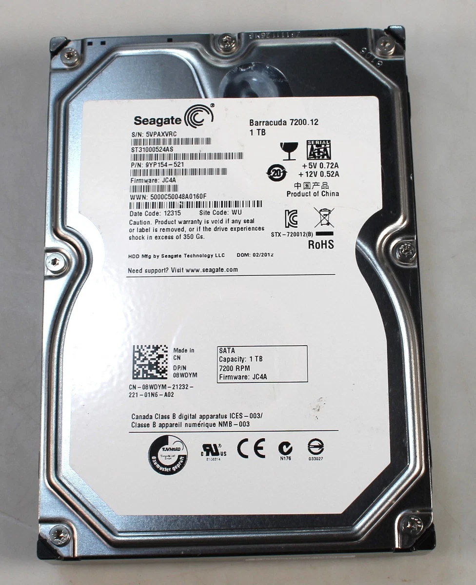 mercenario matriz enlace Seagate Barracuda 7200.12 1TB Internal 7200RPM 3.5" (ST31000524AS) HDD | eBay mercenario matriz enlace Seagate Barracuda 7200.12 1TB Internal 7200RPM 3.5" (ST31000524AS) HDD | eBay