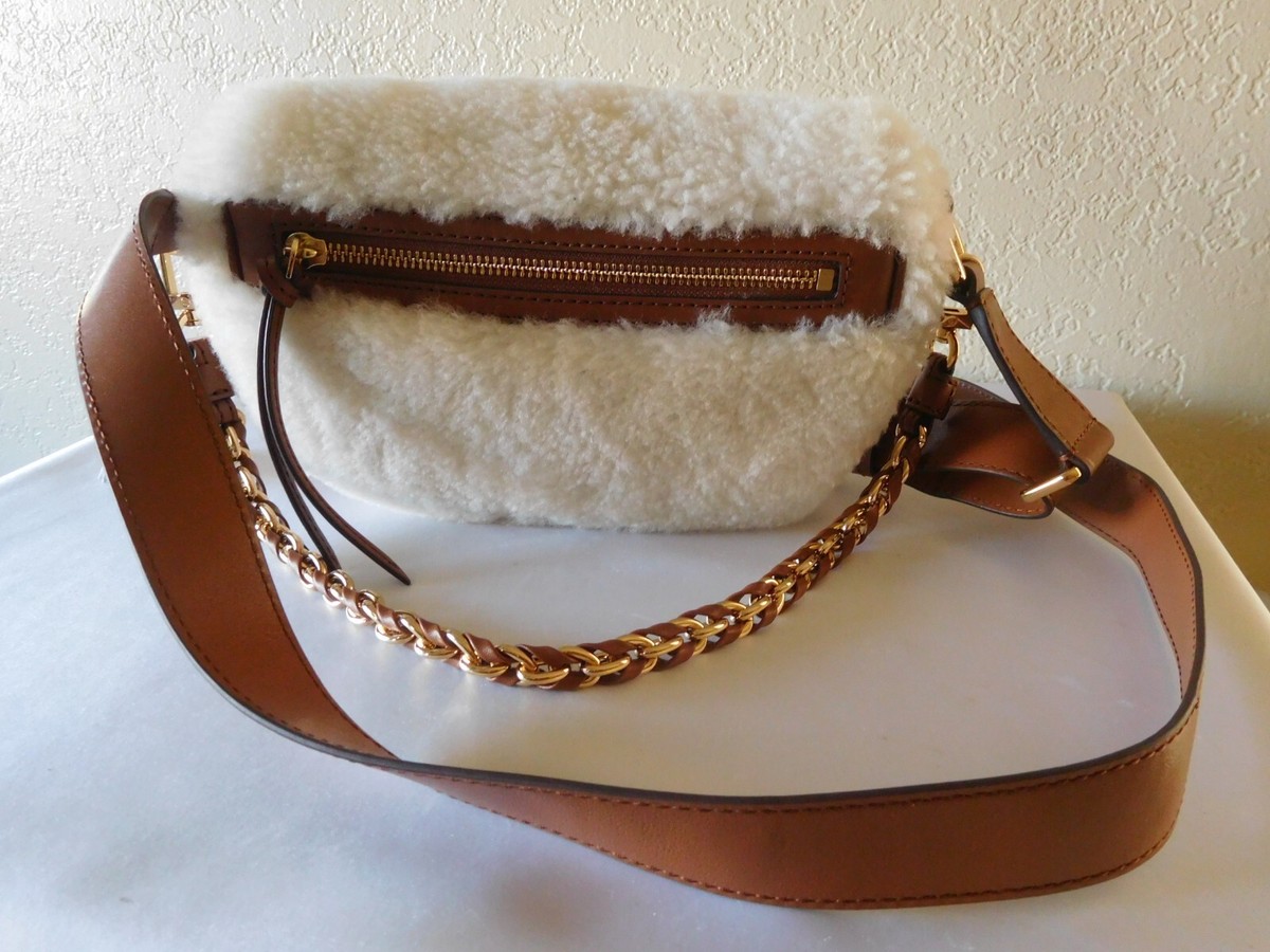 Brown Crossbody Bag Beis Shearling Belt Bag Michael Kors Slater