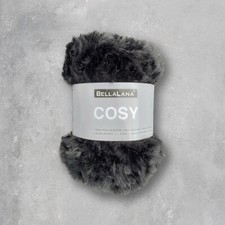 BELLALANA WOLLE COSY SCHWARZ 50 GRAMM FLAUSCH EFFEKT 100G/5,98 EURO NEU