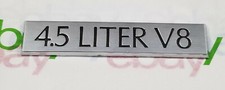 1985-88 Cadillac Eldorado Deville Fleetwood 4.5 Liter V8 Trunk Emblem Oem