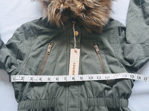 Diesel Girls Down Parka Winter Jacket Size 7/8 - Picture 12 of 15