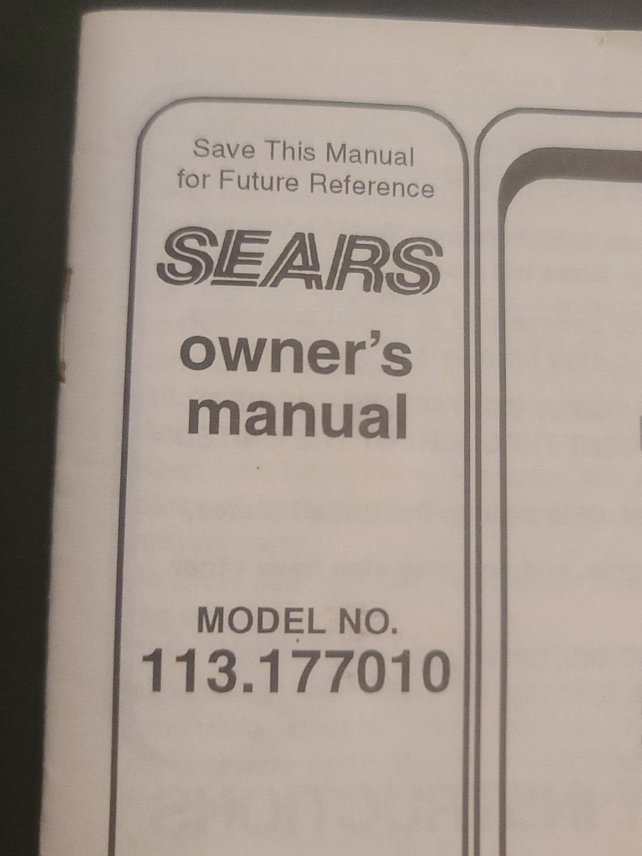 Sears Craftsman 8 Gallon Wet Dry Vac Vacuum Owners Manual