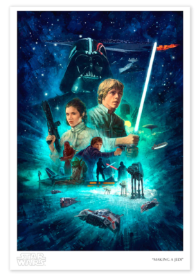 Star Wars The Empire Strikes Back Leia Luke Poster Giclee Print
