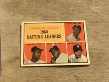 American League 1960 Batting Leaders (Pete Runnels / Al Smith / Minnie Minoso / Bill Skowron)