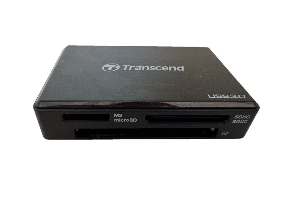 Transcend USB 3.0 Multi-Card Reader SD/SDHC/SDXC/MS/CF Cards TS-RDF8K - Image 2 of 3