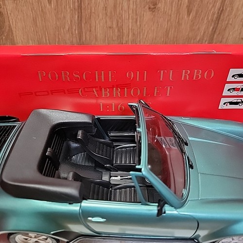 TONKA POLISTIL PORSCHE 911 TURBO CABRIOLET 1/16 Scale 01866 Green - Picture 22 of 24