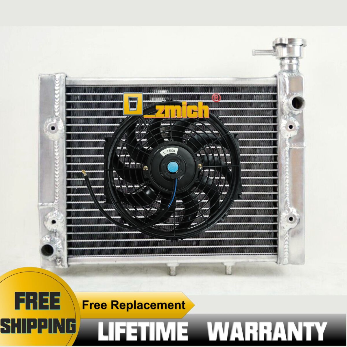 FILA Radiatore +Ventola in alluminio 5 file per Can Am Outlander MAX 500 650 800R 2007 2014