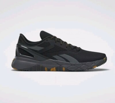 Reebok Nanoflex Tr GX7550 Mens Black Canvas Athletic Cross Training Shoes Size 7