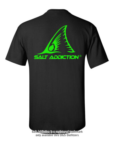 Salt Addiction Saltwater Fishing short sleeve t shirt permit flats ocean fish - Picture 1 of 2
