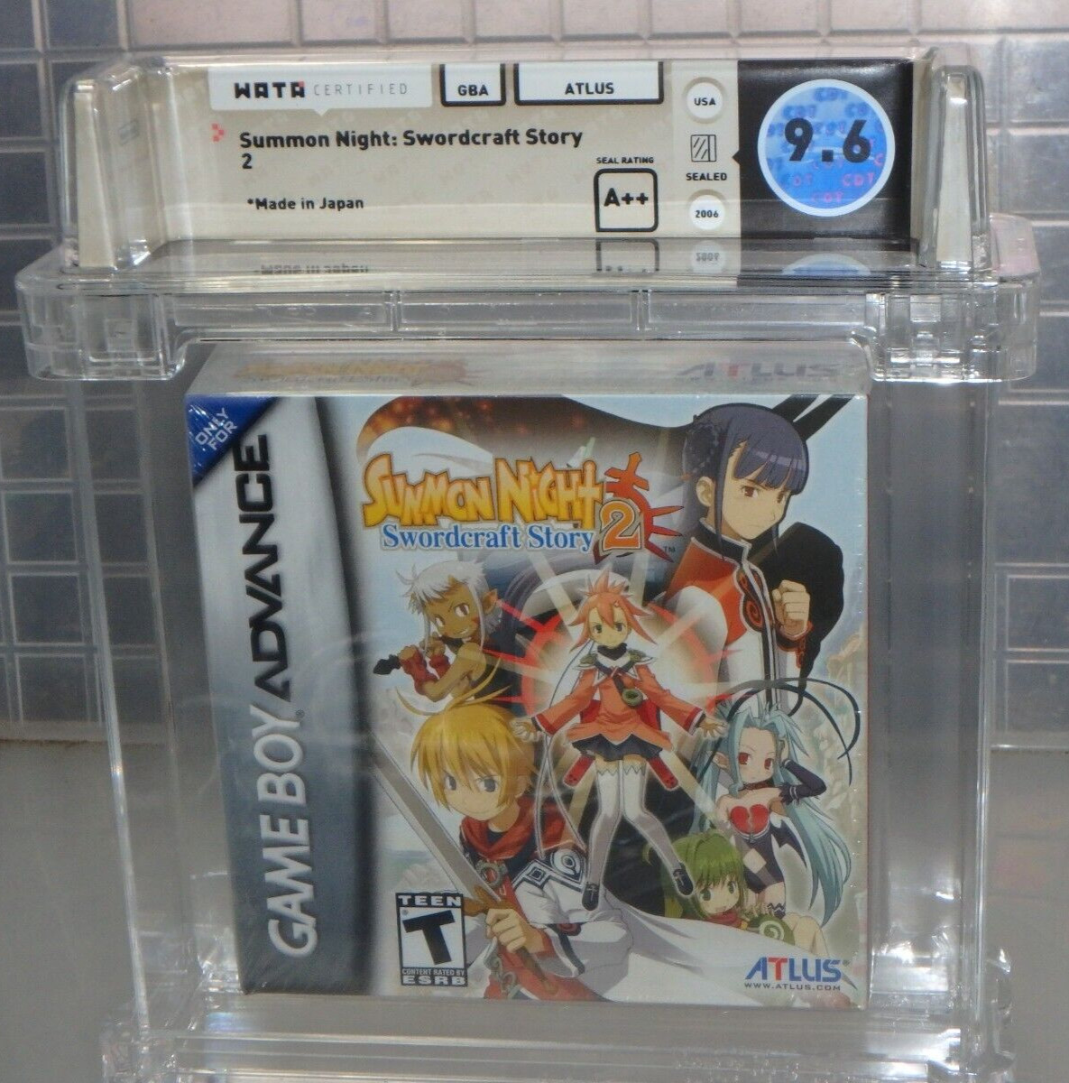 Nintendo Game Boy Advance GBA - Summon Night Swordcraft Story 2 Graded WATA 9.6