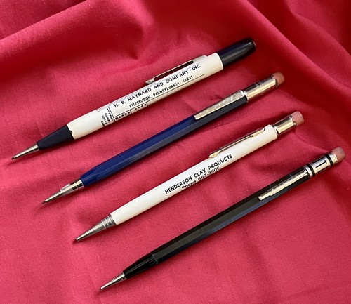 Autopoint Vintage Mechanical Advertising Pencils LOT 1940s? Colored