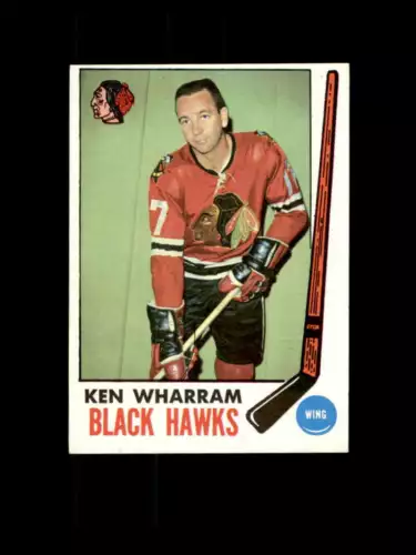 1969 Topps Hockey #074 Ken Wharram  STARX 6 EX/MT  (LS808317)