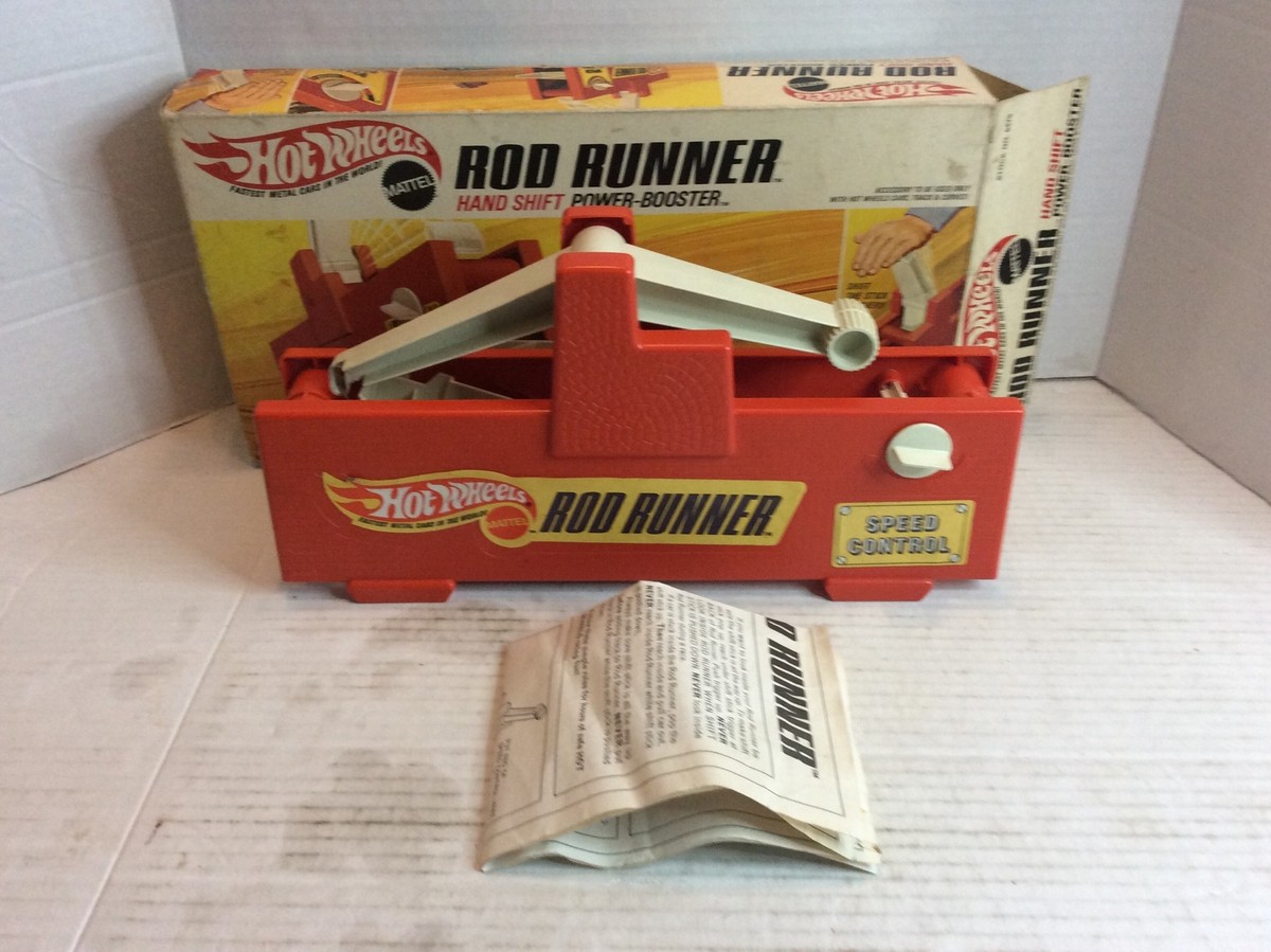 Vintage Mattel 6479 Hot Wheels Rod Runner Hand Shift Power-Booster 1969  w/Box A
