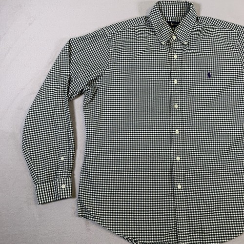 Ralph Lauren Dress Shirt Mens Large Green Plaid Long Sleeve Button Down U50 - Picture 4 of 13