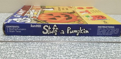 Vintage 1989 SunHill Halloween Giant Stuff A Pumpkin Leaf Bag - Bild 5 von 7
