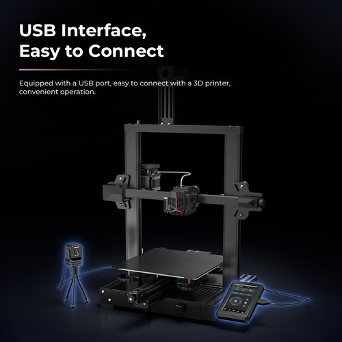 Creality Nebula Camera w/ Time-lapse Photography Manual Focus Len Function E2S8 - Zdjęcie 5 z 12