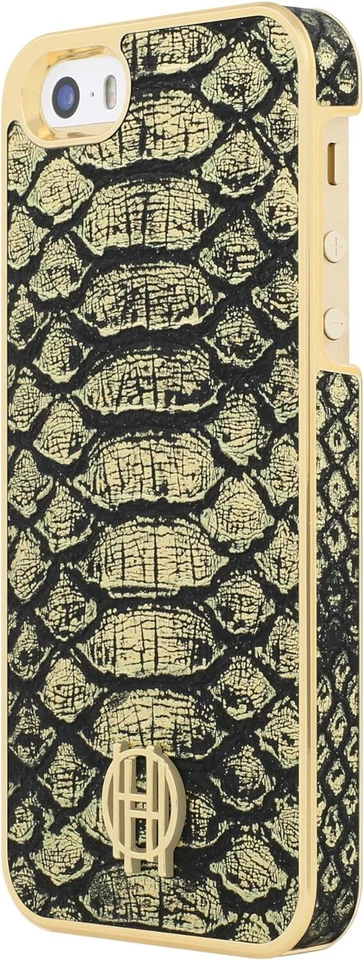 House of Harlow 1960 Metallic Snake Print Case for iPhone 5/5S/SE - Black/Gold - Image 3 of 4
