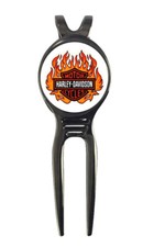 Harley Davidson Motorcycles Golf Ball Marker  Black Gunmetal Divot Tool Gift