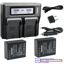 Kastar Fully Decode Battery LCD Dual Fast Charger for Olympus HLD-9 Battery Grip