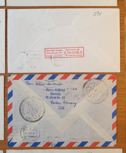 - 1960 to 1965 GERMANY - 20 x First Flight / Flown Covers LUFTHANSA Job Lot B - Picture 21 of 24