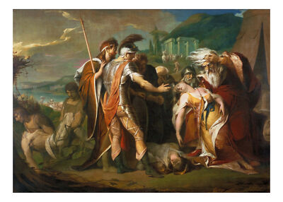 James Barry - King Lear weint über die Leiche von Cordelia, A2 Print