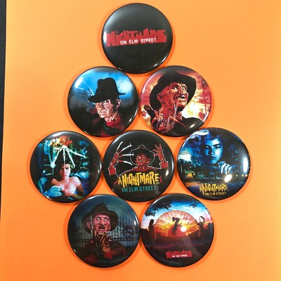 Nightmare On Elm Street 2.25" Fridge Magnet Set (8) Freddy ...